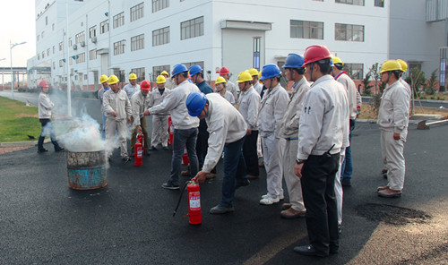 乳山項(xiàng)目開(kāi)展消防演習(xí)